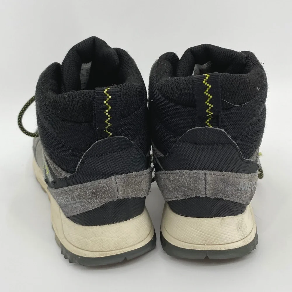 Merrell Wildwood Mid Waterproof Mens Gray Suede Hiking Boots J068029‎ Size 9